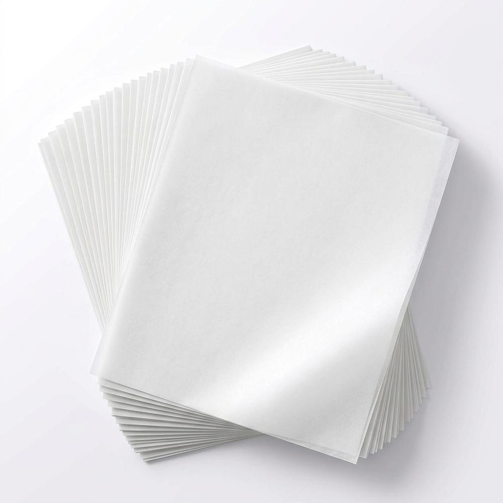 Printable freezer paper sheets for ironing templates onto felt