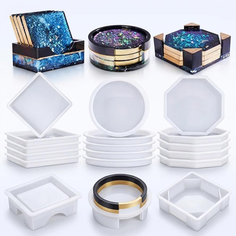 Multi-Shape Resin Coaster Mold Set