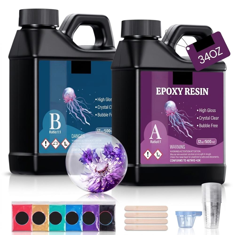 Crystal Clear Epoxy Resin Kit