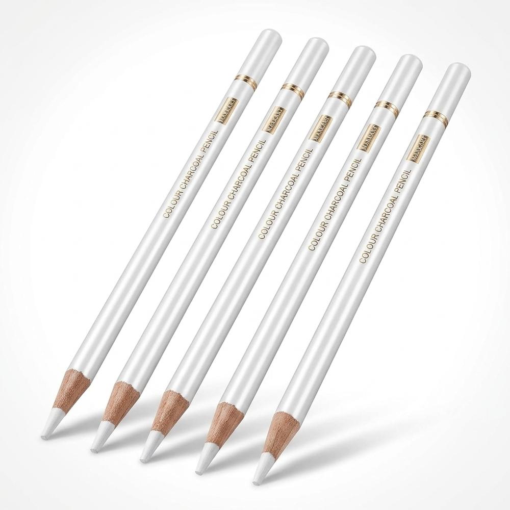 White Charcoal Sketch Pencil Set