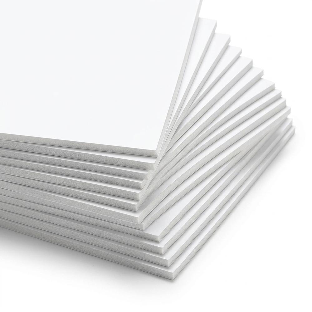 acid-free foam board for a stiffened backing and cut-to-size spacer strips