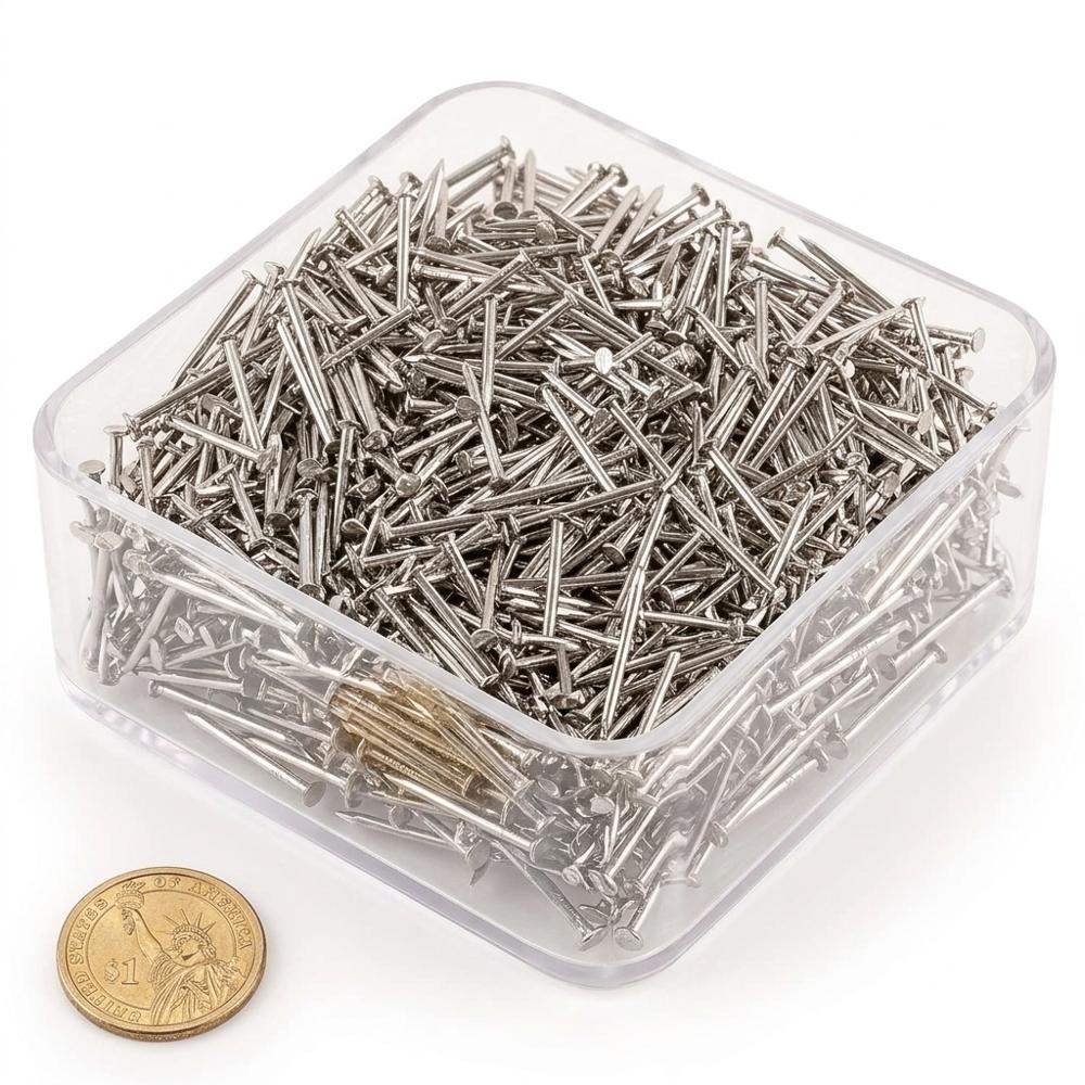 small round-head nails sized for winding thread around