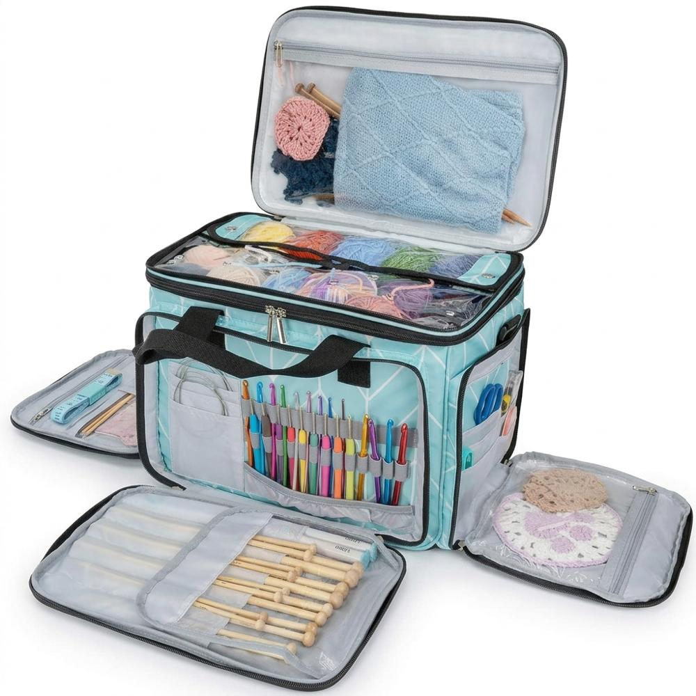 Organized Yarn Storage Tote