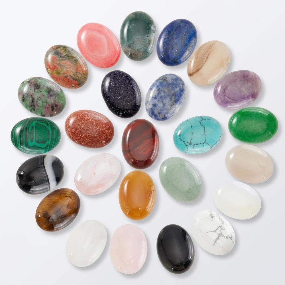 Oval Gemstone Cabochon Set
