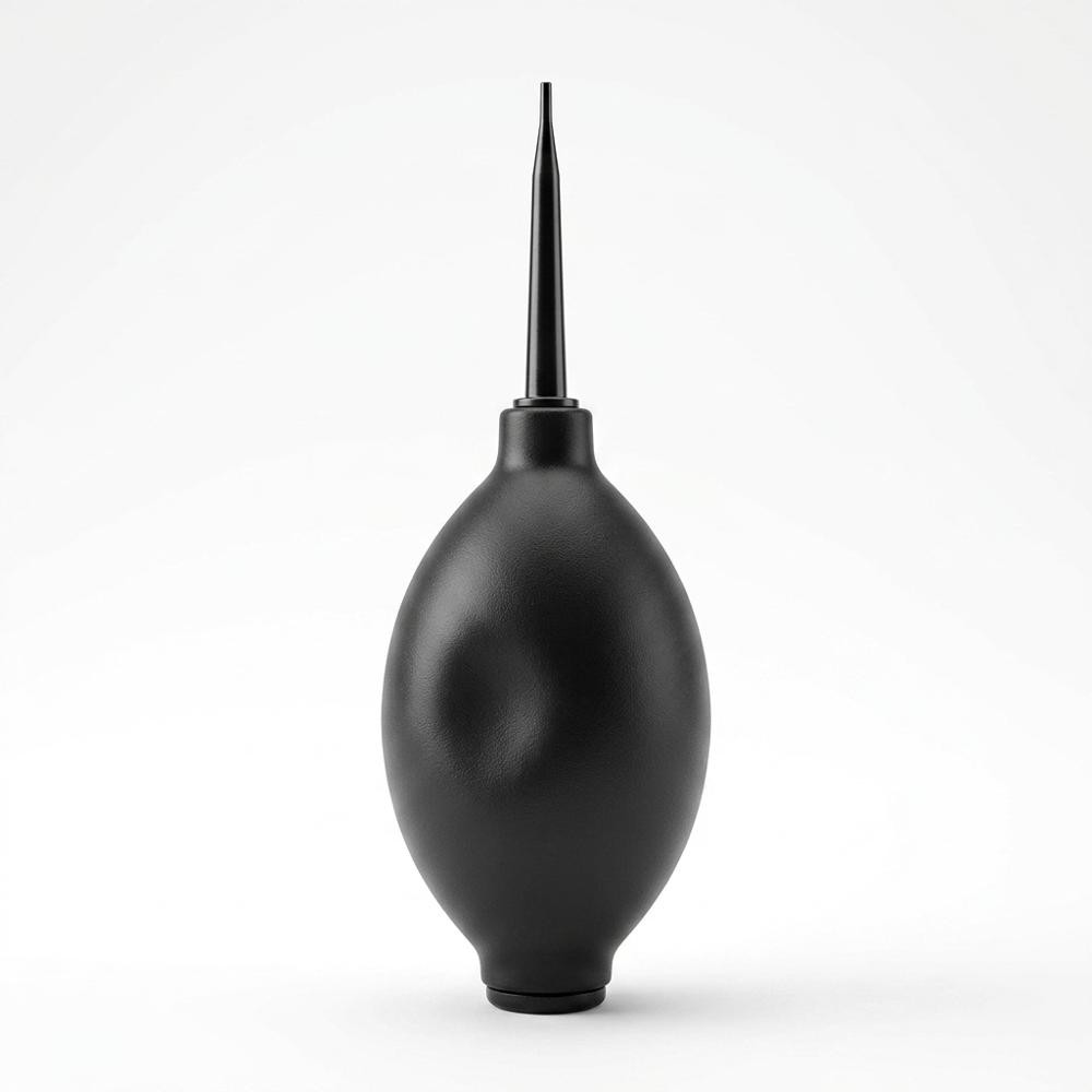 rubber squeeze-bulb air blower for pushing alcohol ink across the page without fumes
