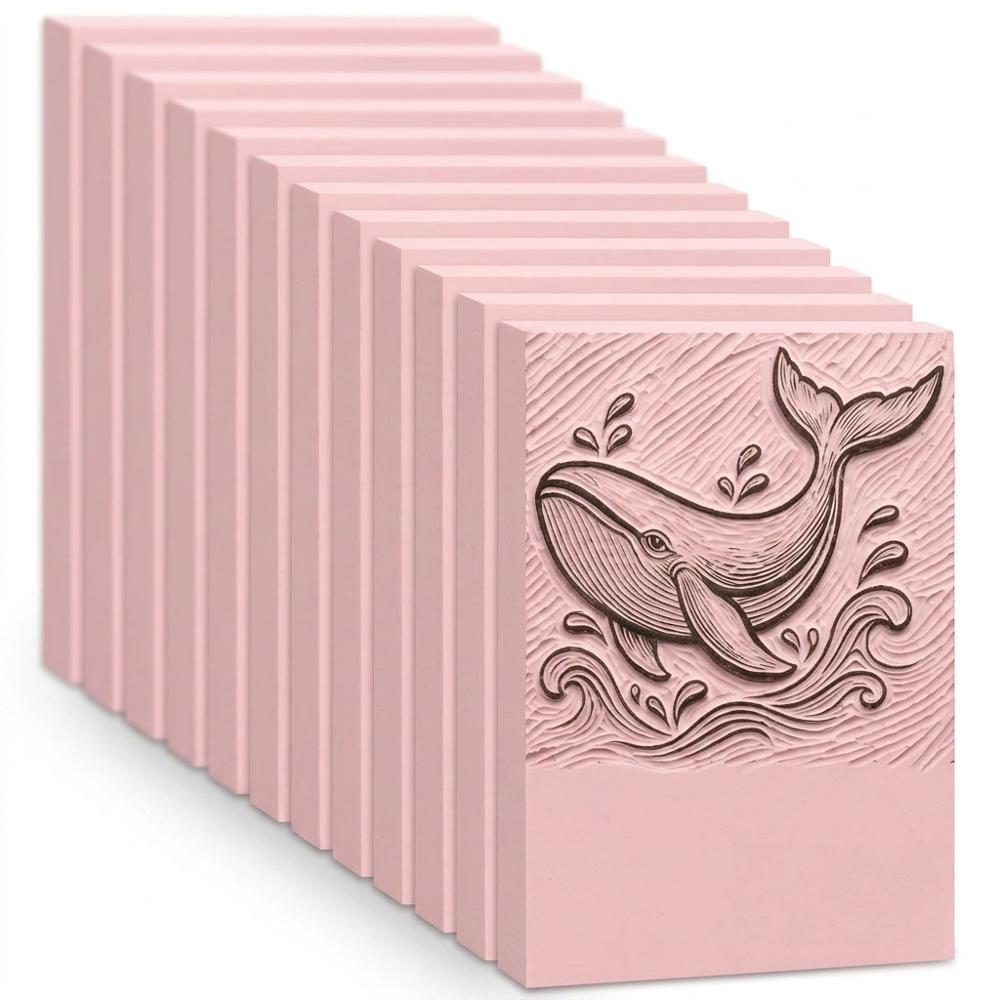 Set of Linoleum Print Blocks