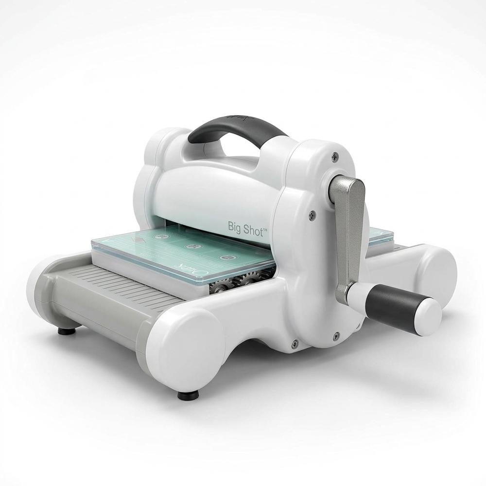 Manual die-cutting and embossing machine with starter dies