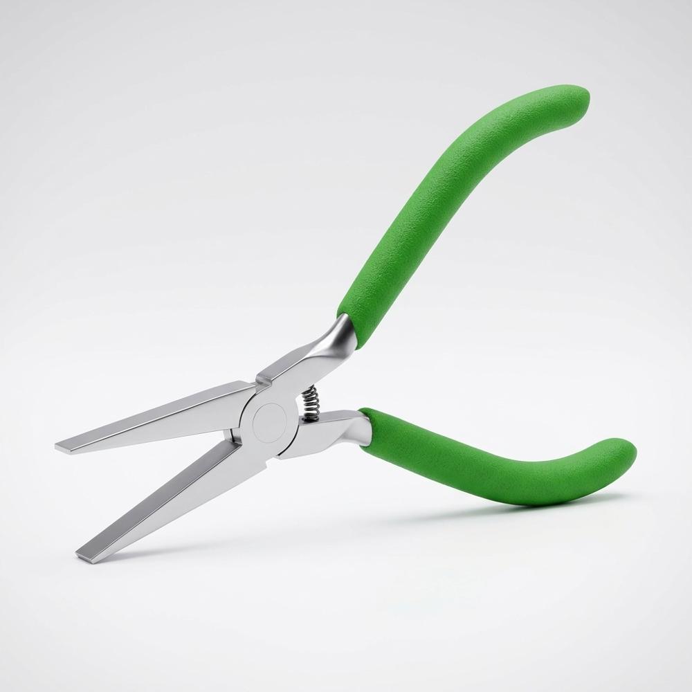 smooth flat-nose pliers for holding nails upright while hammering