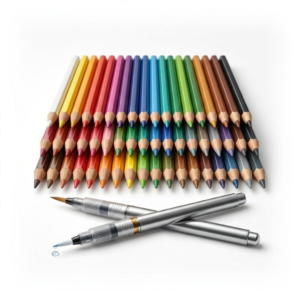 Vibrant Watercolor Pencil Set