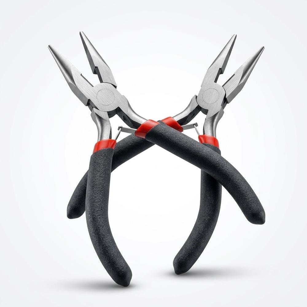smooth-jaw flat nose pliers for opening and closing jump rings