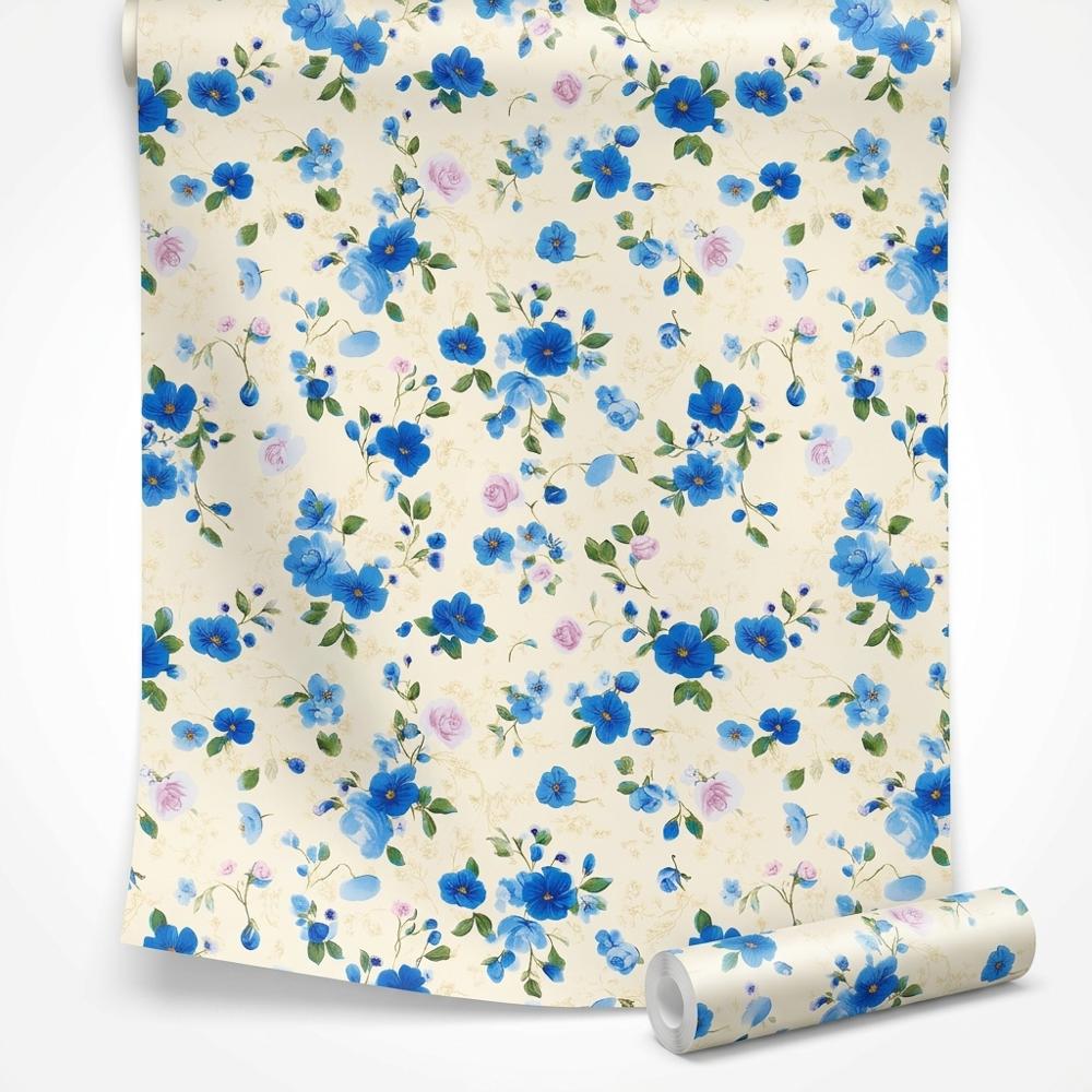 self-adhesive dollhouse wallpaper printed at 1:12 scale
