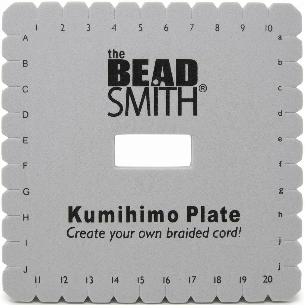 square kumihimo plate for flat braids