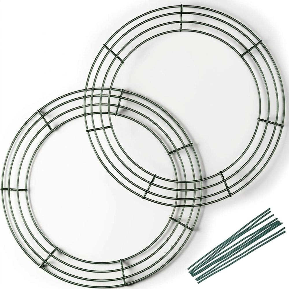 14-inch wire wreath frames for a fuller second wreath