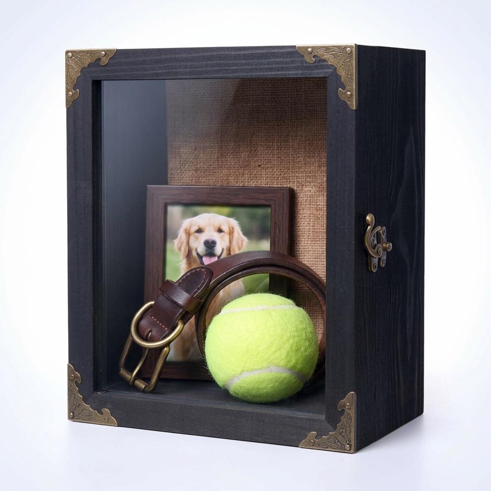 deep shadow box frame that houses and protects a finished miniature scene