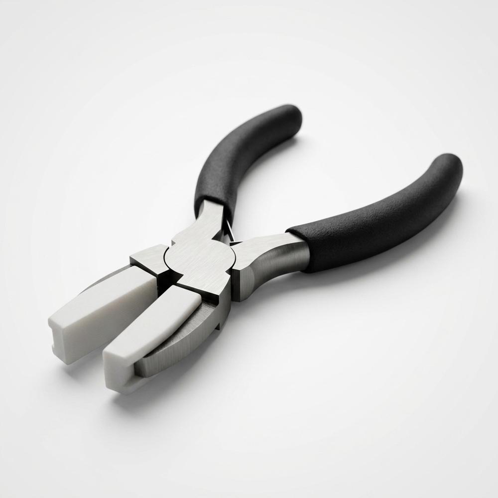 nylon-jaw pliers for straightening wire without scratches