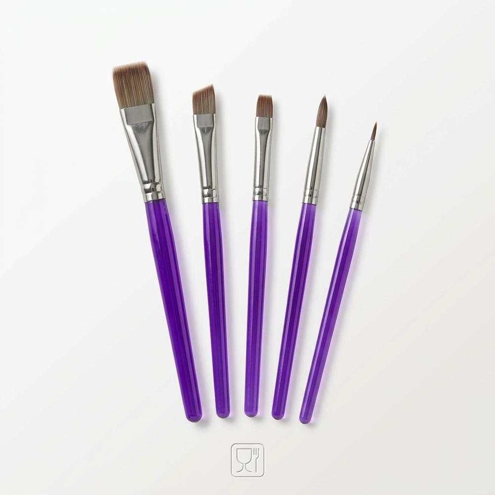 food-safe decorating brushes for brush embroidery and dusting