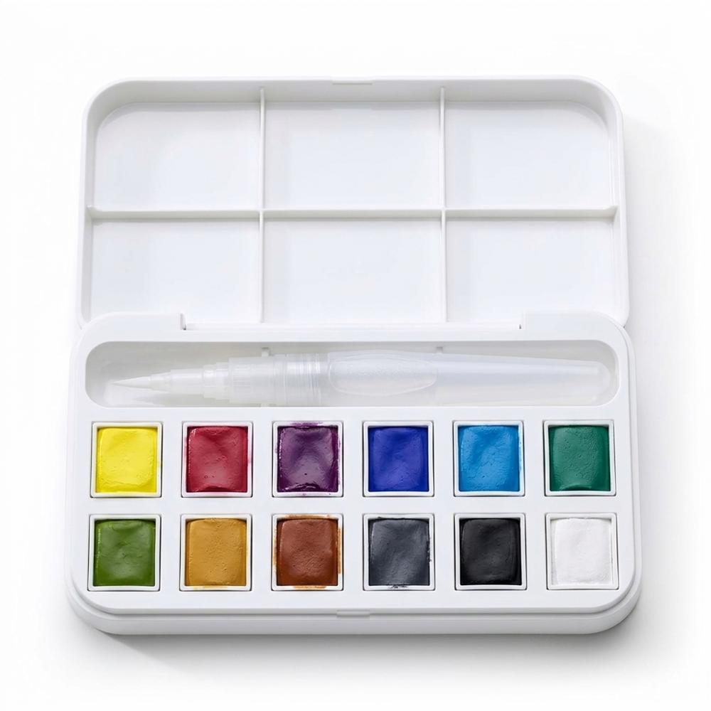 Portable Watercolor Paint Set