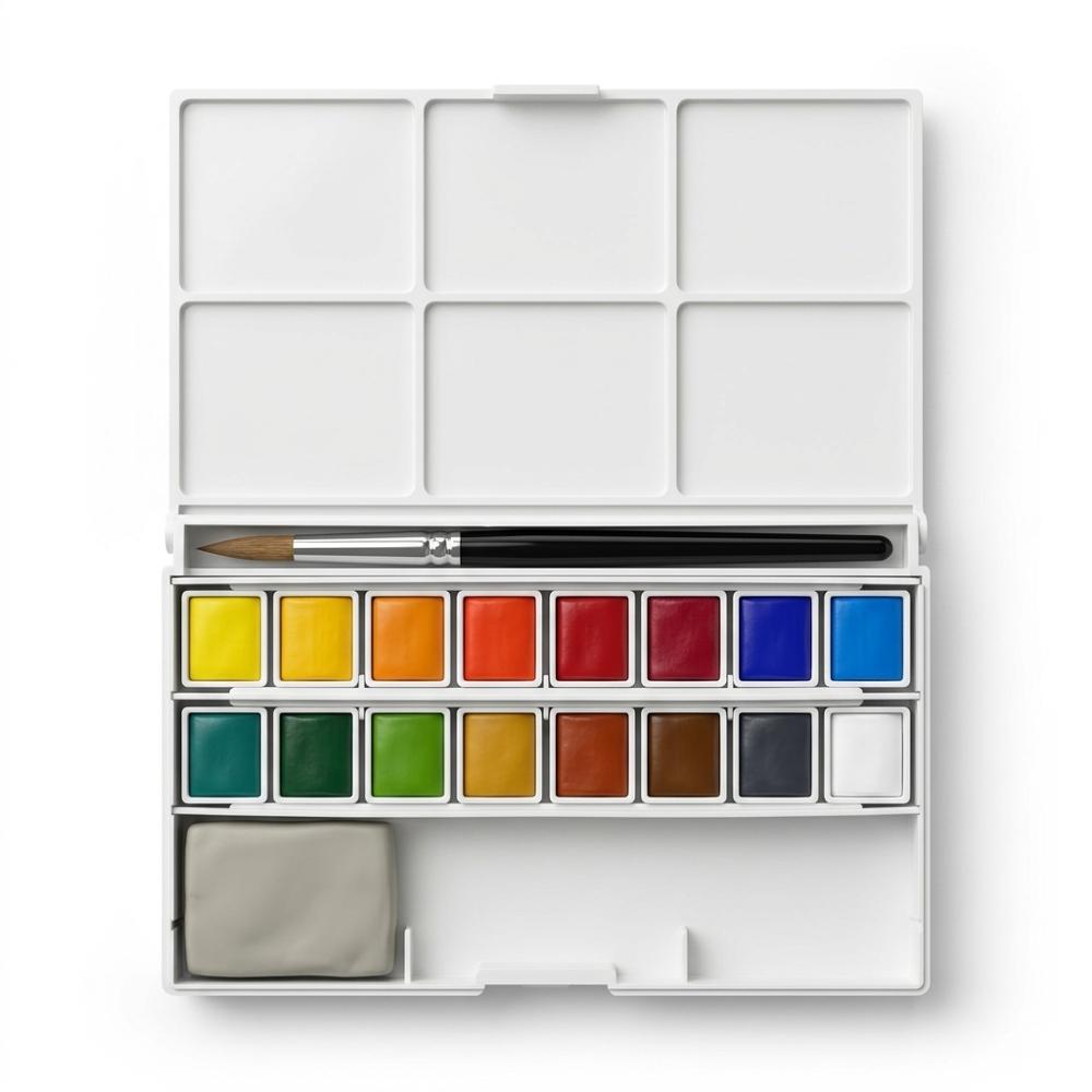 Complete Watercolor Paint Set Kit
