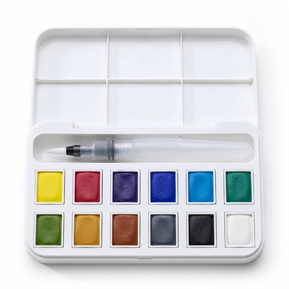 Compact Watercolor Paint Set