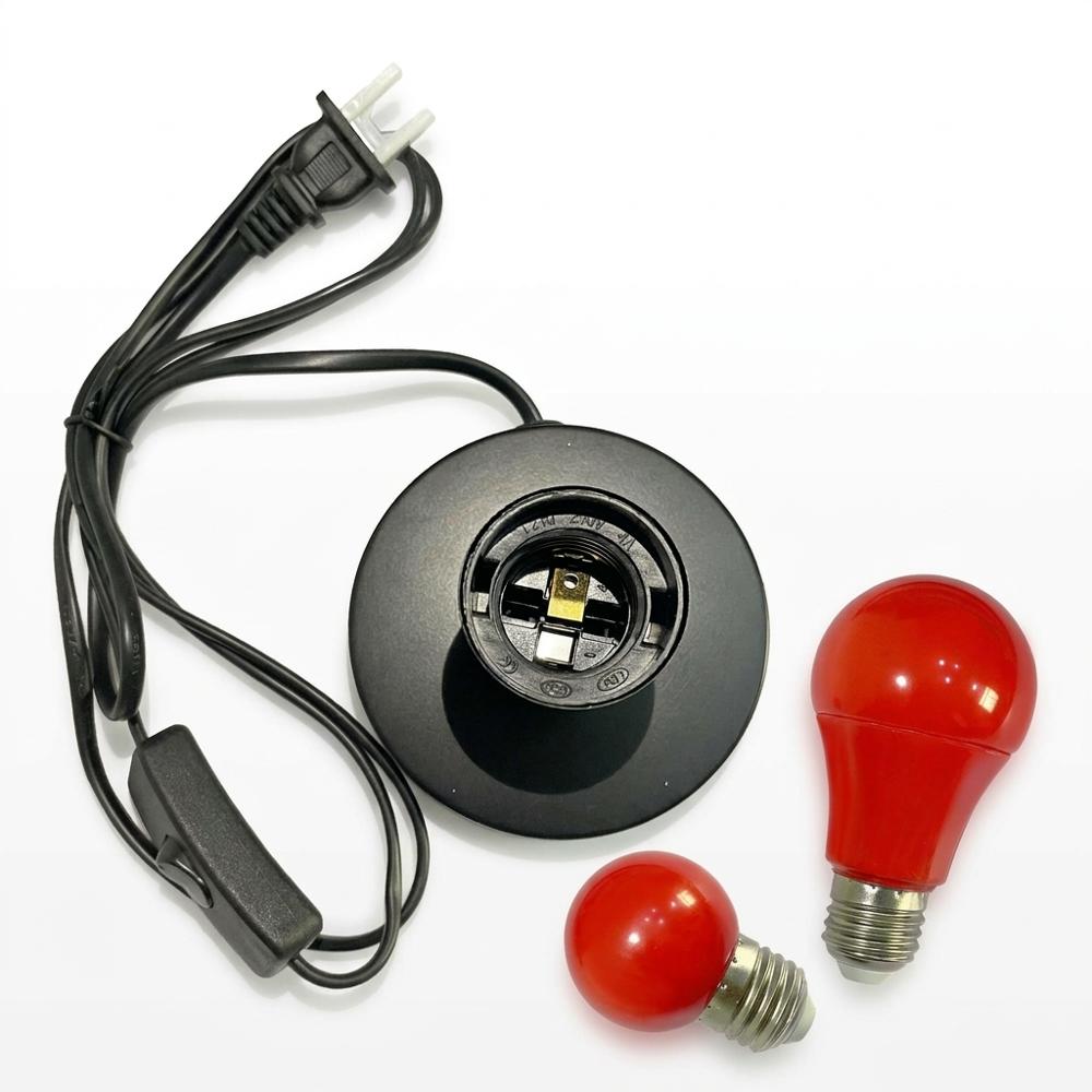 deep red darkroom safelight for handling photo paper without fogging it