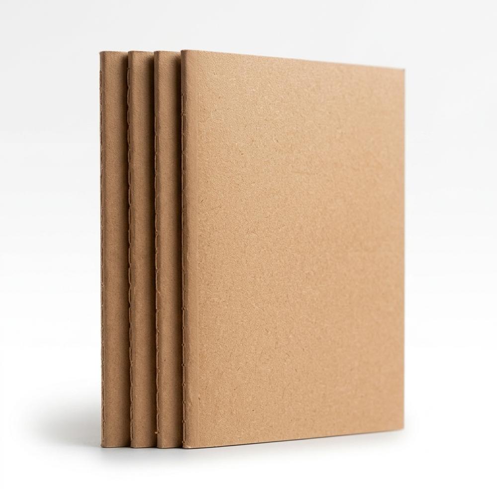 Set of Blank Kraft Notebooks