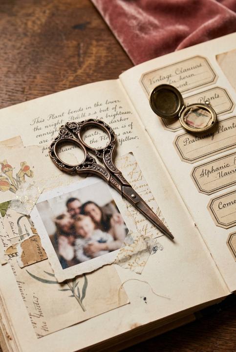 Small scissors for fussy cutting
