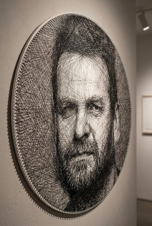 A face wound from one thread