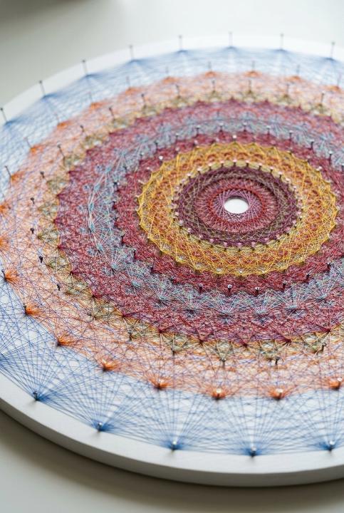 Pastel mandala, nails and all