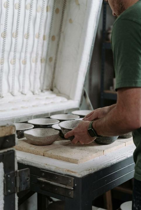 Loading the bisque shelves