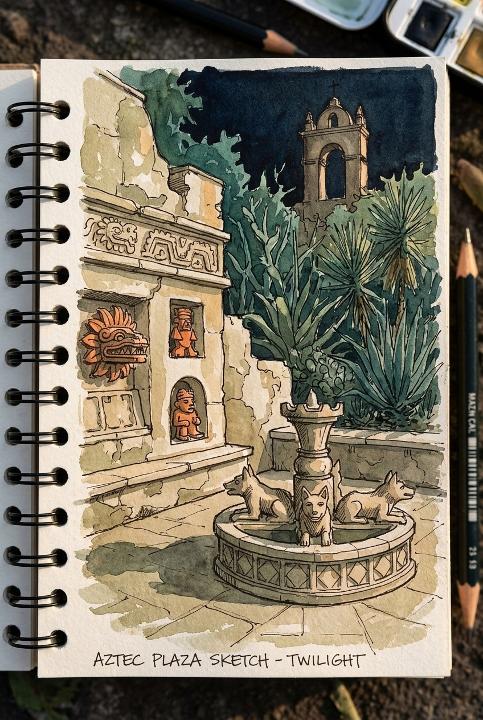 A city corner in color