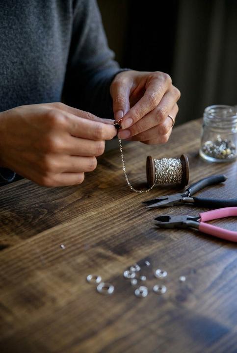 Hands, pliers, a quiet table