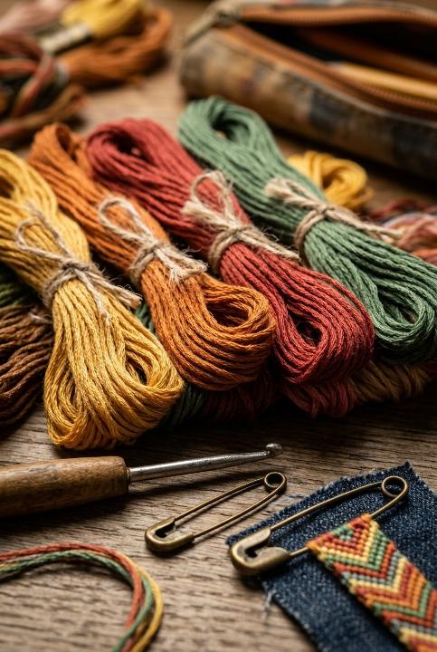 Cotton thread, wound and waiting