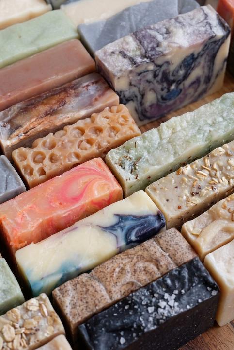 A rainbow of cured bars