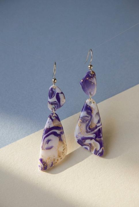 Purple marble dangles