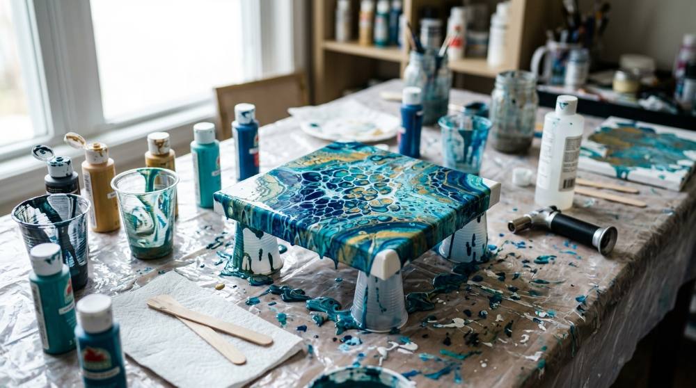Beginner Acrylic Pour Setup: Create Fluid Art From Day One