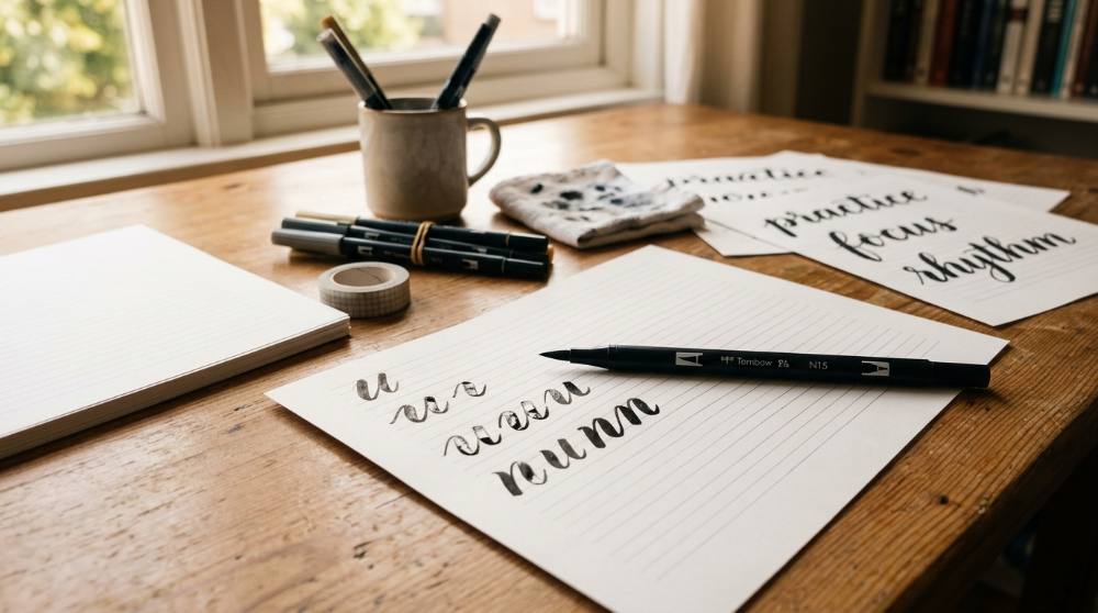 Brush Calligraphy: Beautiful Results From Your First Week