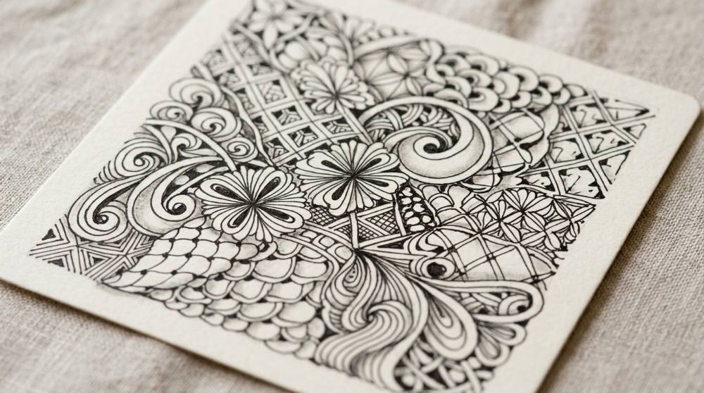 Zentangle for Beginners: No Skill, No Mistakes, No Erasing