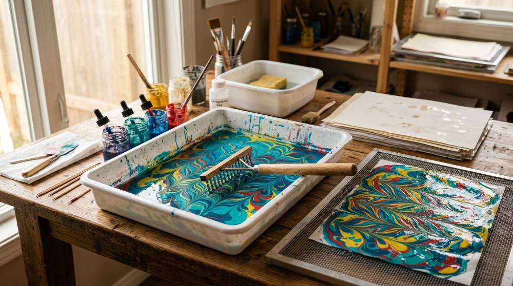 Paper Marbling: Results That Look Impressively Expensive