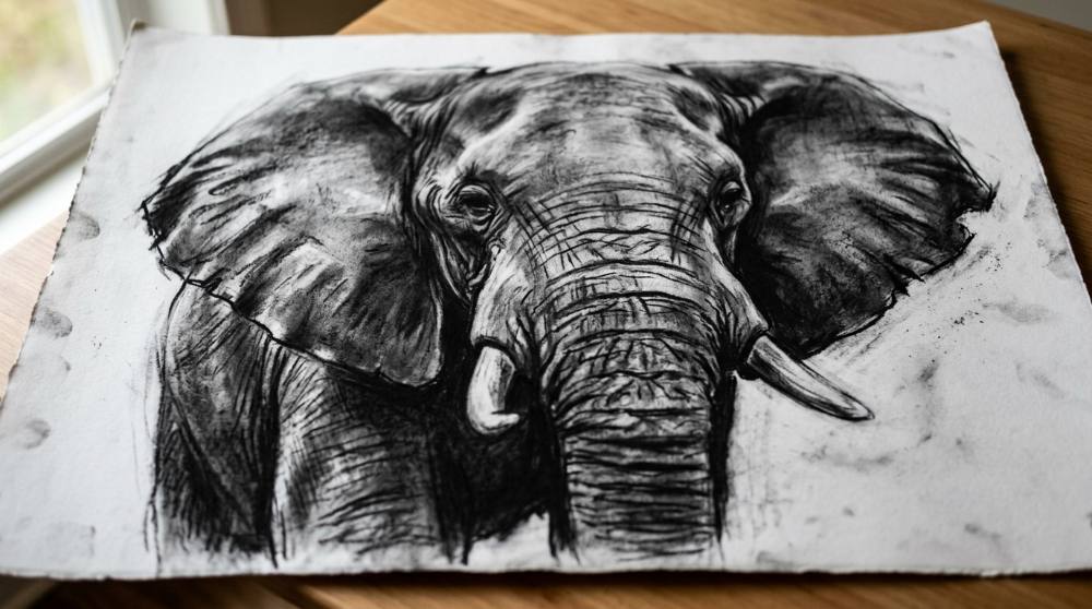Work Big and Bold: Charcoal Drawing for New Artists