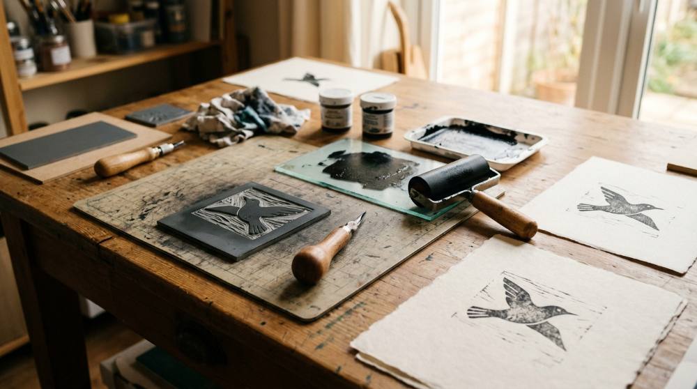 Carve Once, Print Forever: Linocut for Total Beginners