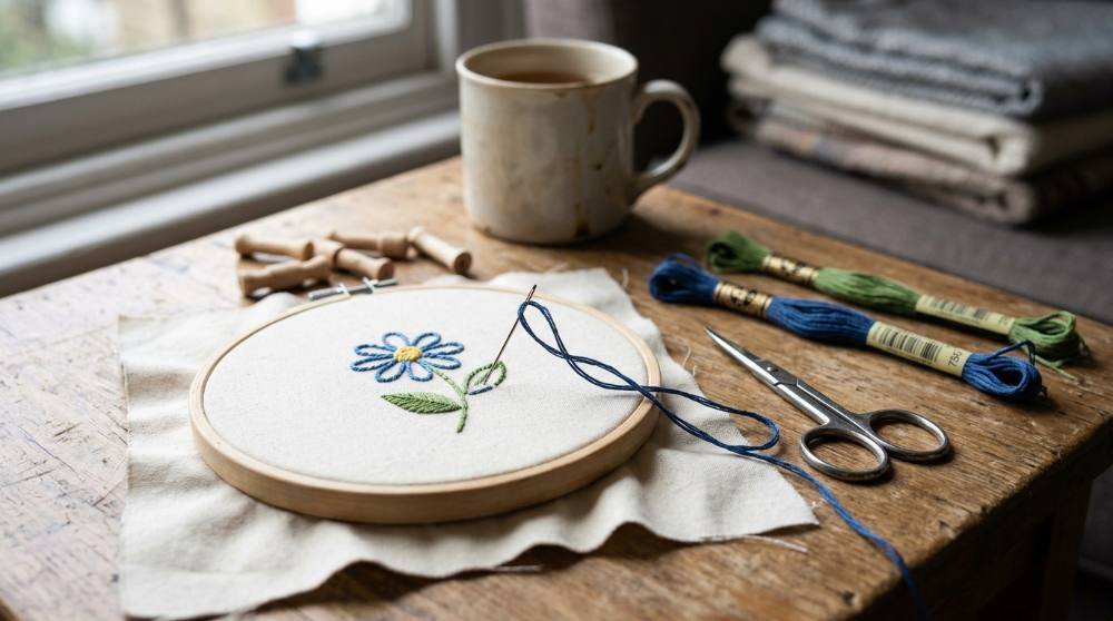 New to Embroidery? Stitch Your First Piece This Week
