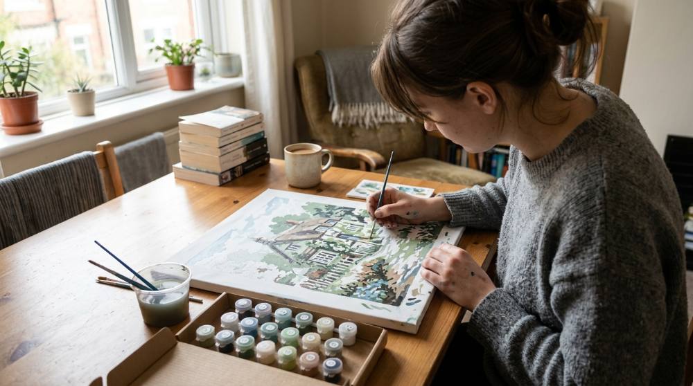 Paint by Numbers Relaxation Setup
