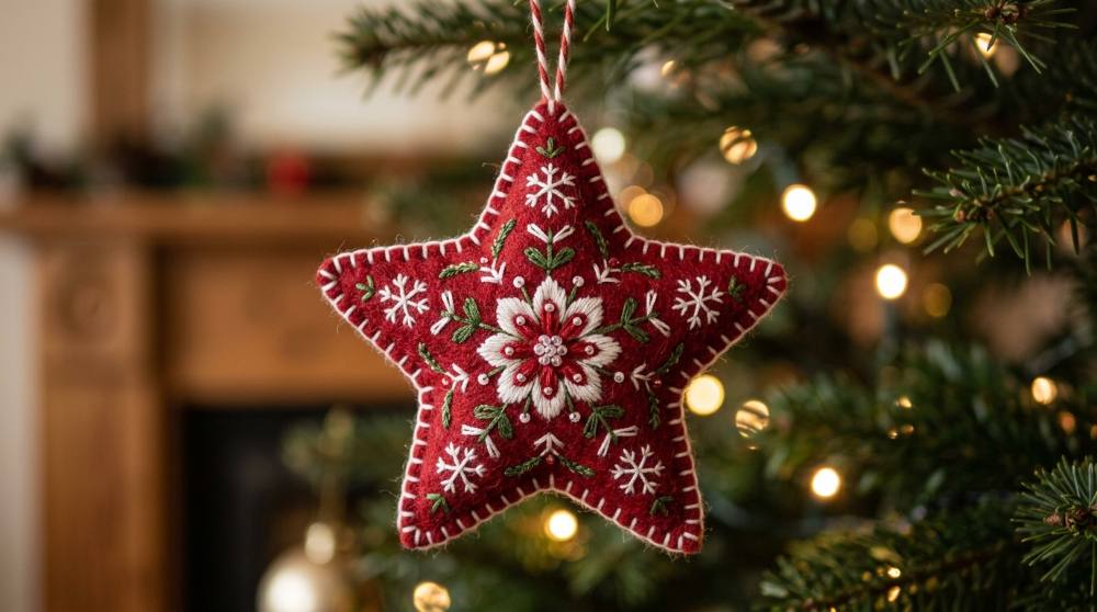Sew Your Own Christmas Ornaments From Felt Sheets