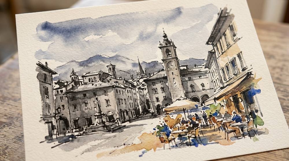 Travel Ink Wash Sketching: One Brush, One Small Kit